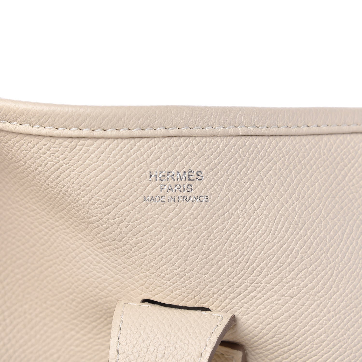 Hermes Epsom Evelyne III GM Craie 7 of 13