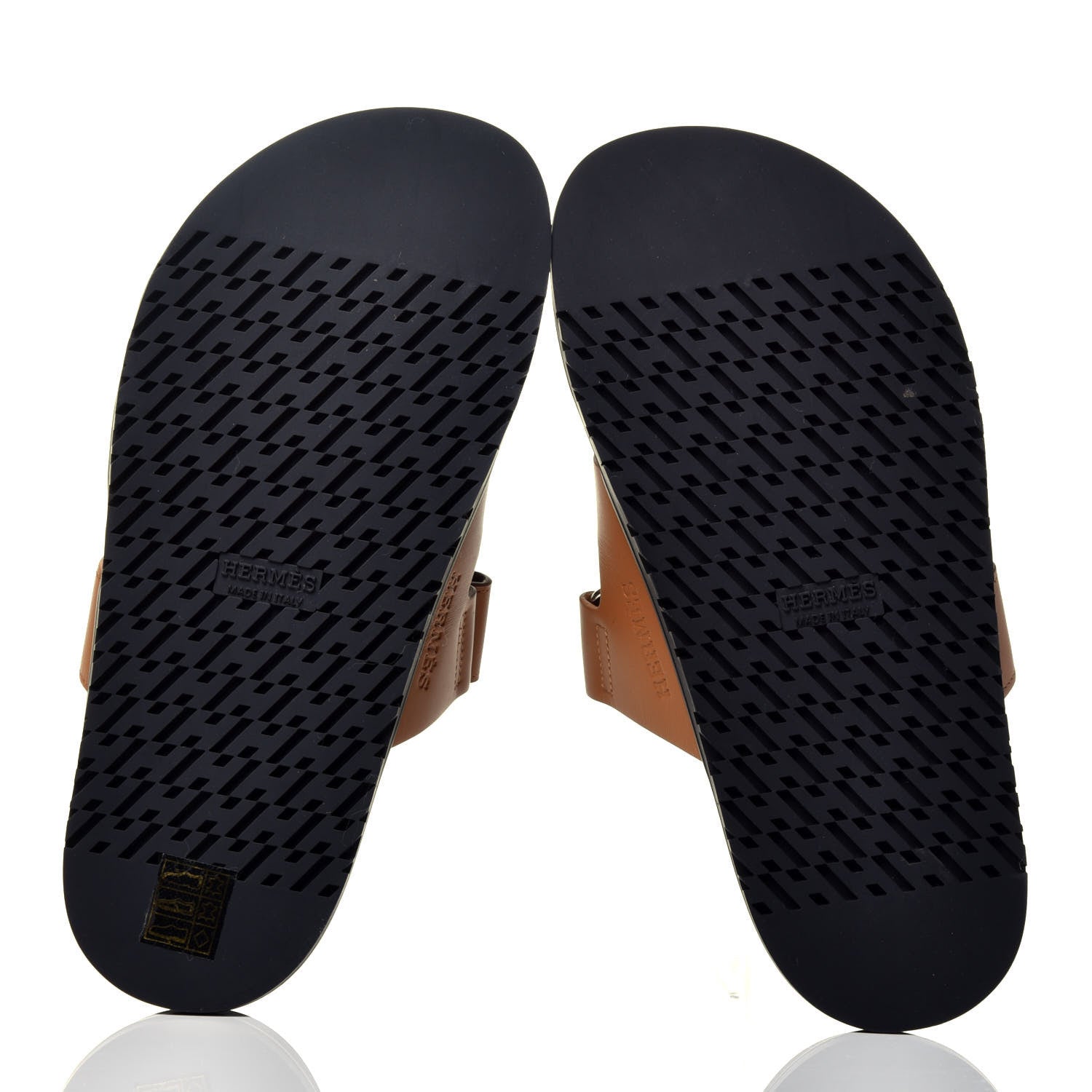 Hermes Calfskin Womens Chypre Sandals 37 Naturel 5 of 9