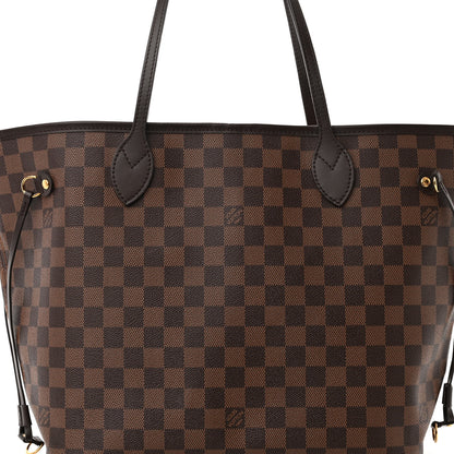 Louis Vuitton Damier Ebene Neo Neverfull MM Rose Ballerine 8 of 11