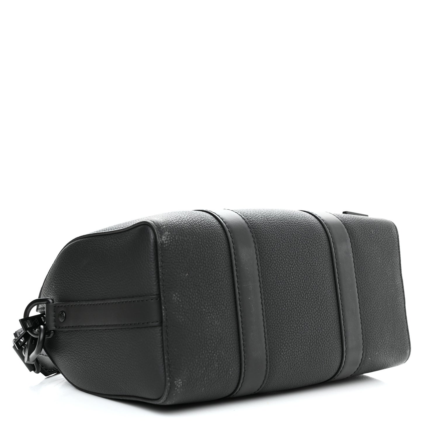 Grained Calfskin Aerogram City Keepall Black