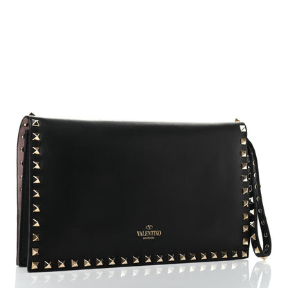 Valentino Garavani Nappa Rockstud Wristlet Clutch Black 3 of 8