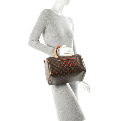 Louis Vuitton Monogram Perforated Speedy 30 Orange 2 of 7