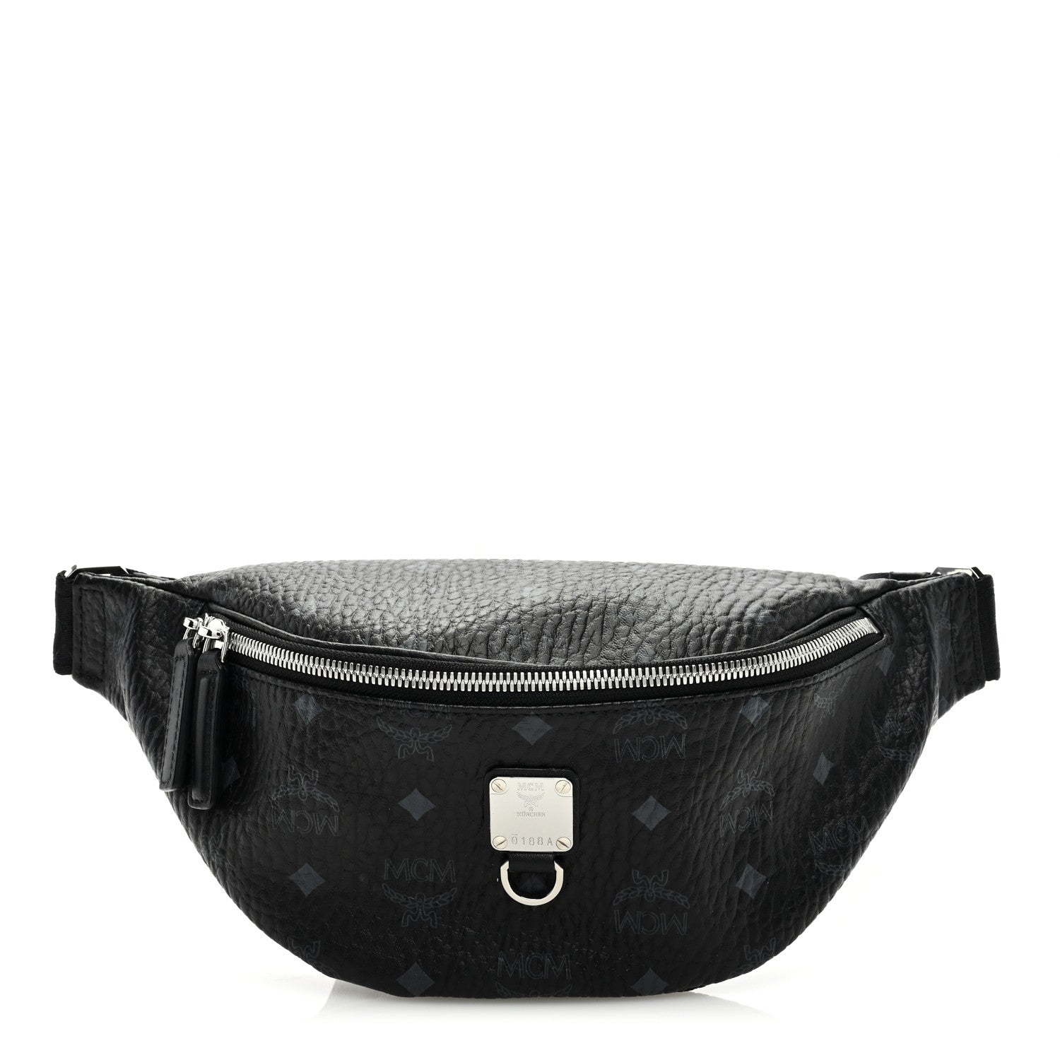 MCM Visetos Small Stark Belt Bag Black 1 of 8