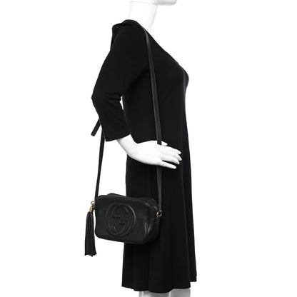 Gucci Pebbled Calfskin Small Soho Disco Bag Black 2 of 13