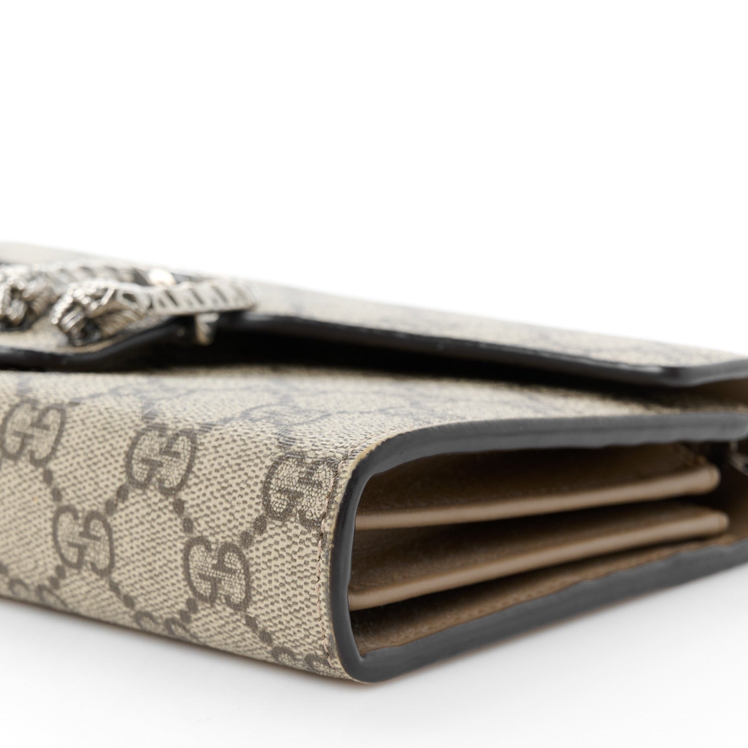 Gucci GG Supreme Monogram Mini Dionysus Chain Wallet Beige Taupe 10 of 11