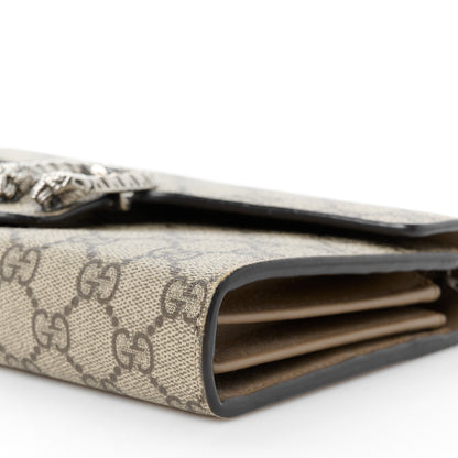 Gucci GG Supreme Monogram Mini Dionysus Chain Wallet Beige Taupe 10 of 11