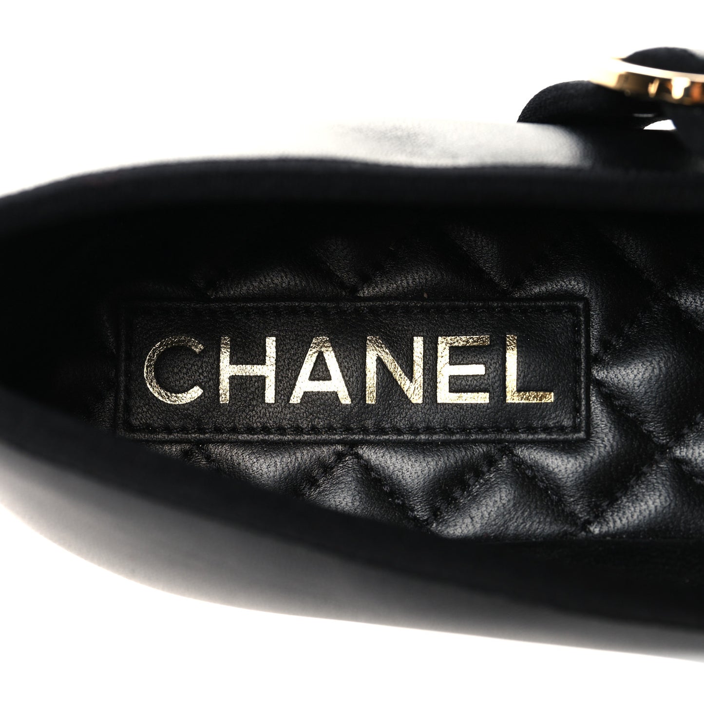 Lambskin Mary Jane Flats 38 Black
