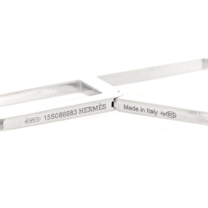 Hermes Sterling Silver Ever Chaine D'Ancre Earrings 4 of 4