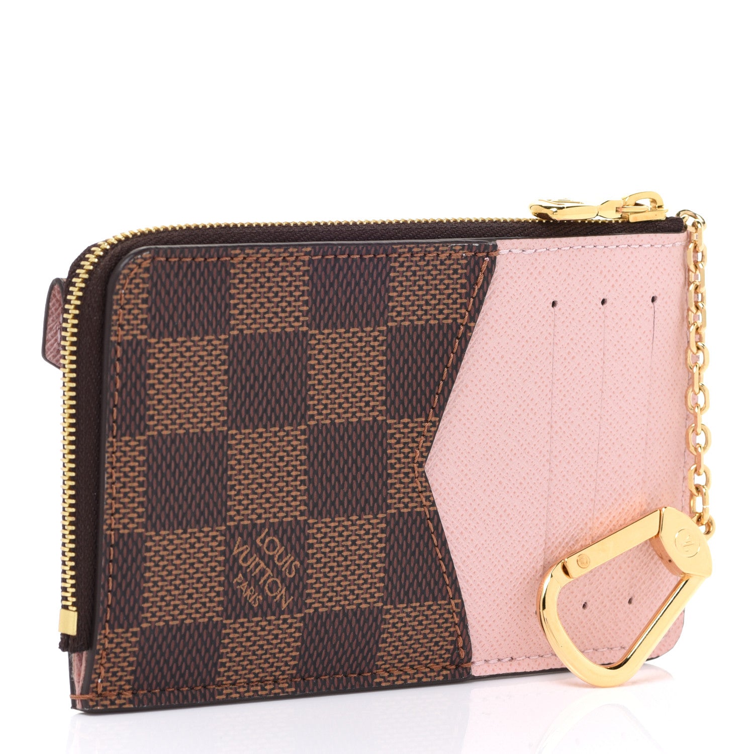 Louis Vuitton Damier Ebene Recto Verso Card Holder Rose Ballerine 3 of 8