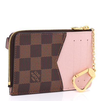 Louis Vuitton Damier Ebene Recto Verso Card Holder Rose Ballerine 3 of 8