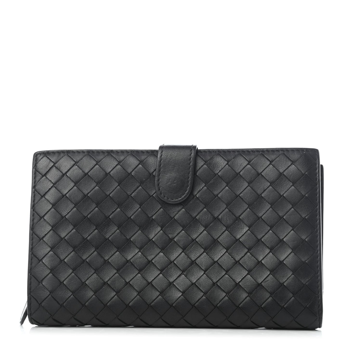 Nappa Intrecciato Continental Wallet Black