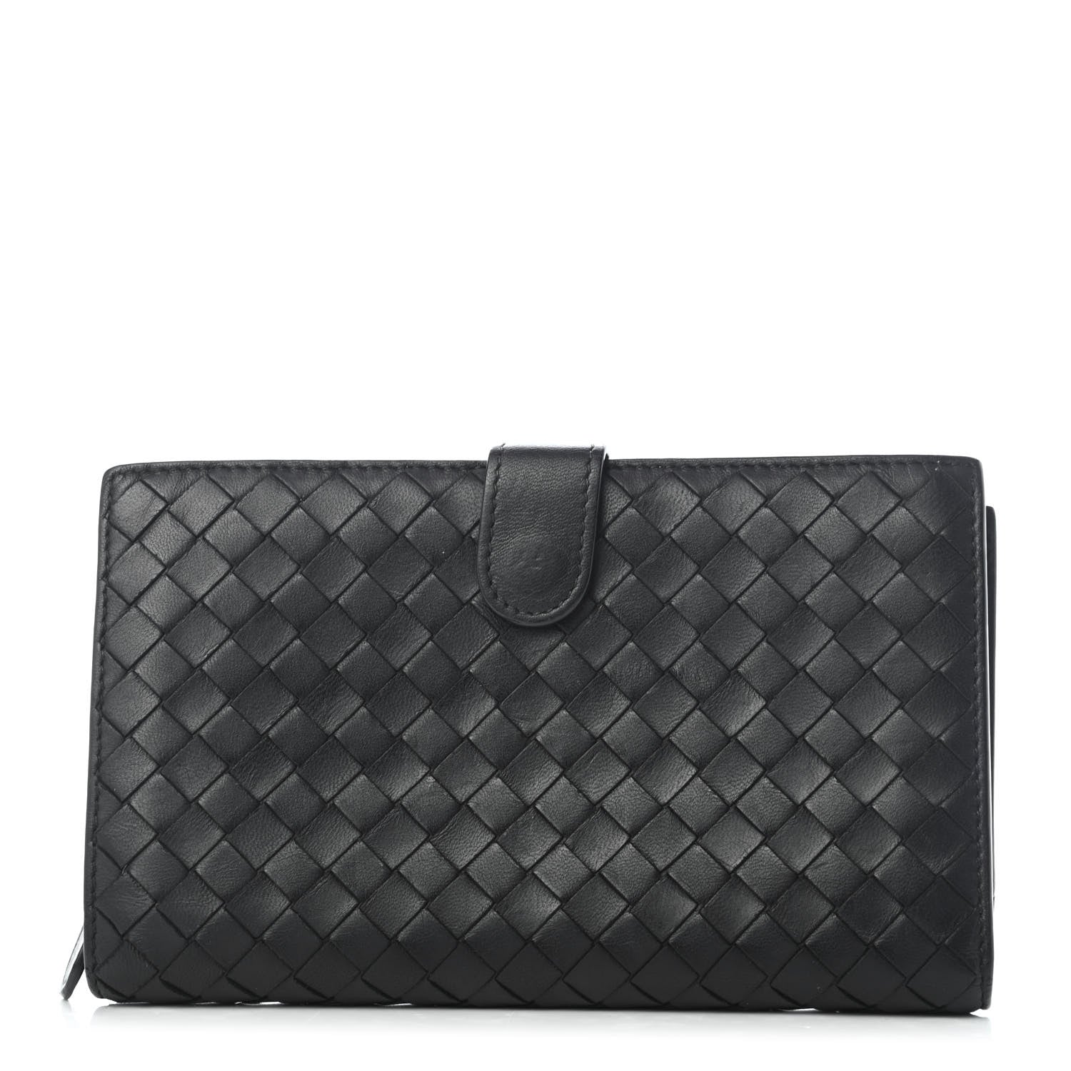 Bottega Veneta Nappa Intrecciato Continental Wallet Black 1 of 7