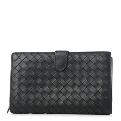Bottega Veneta Nappa Intrecciato Continental Wallet Black 1 of 7