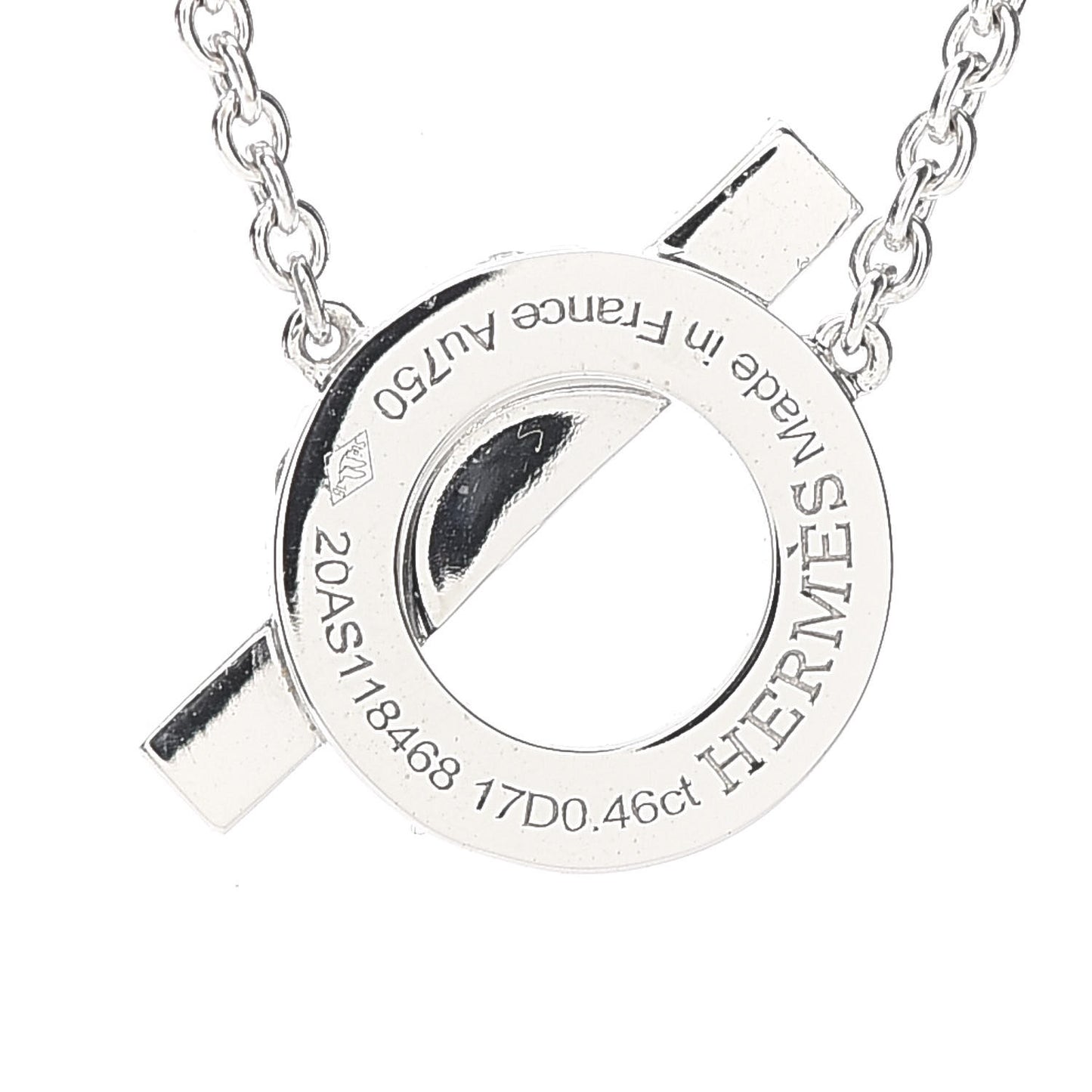18K White Gold Diamond Finesse Pendant Necklace