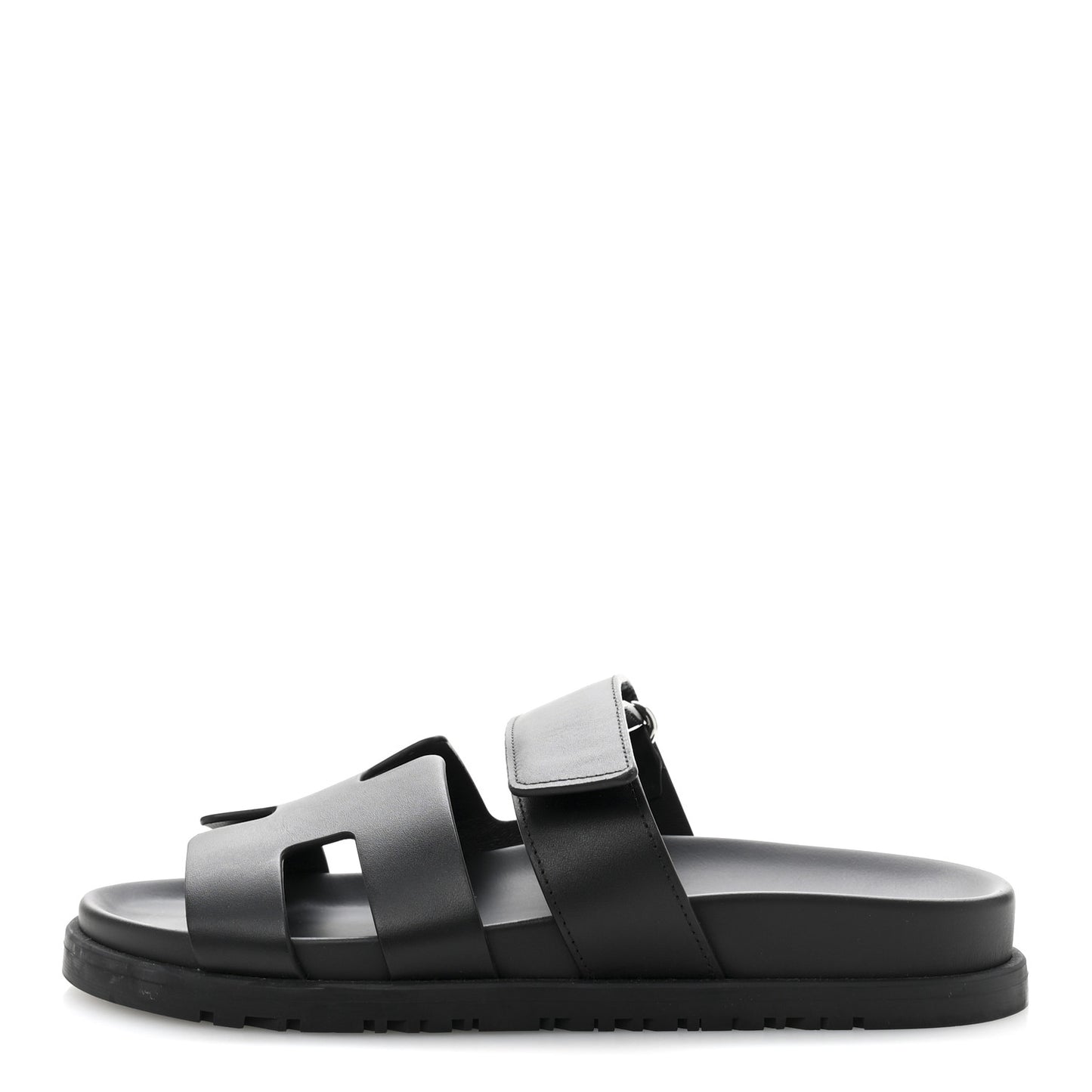 Calfskin Womens Chypre Sandals 35.5 Black