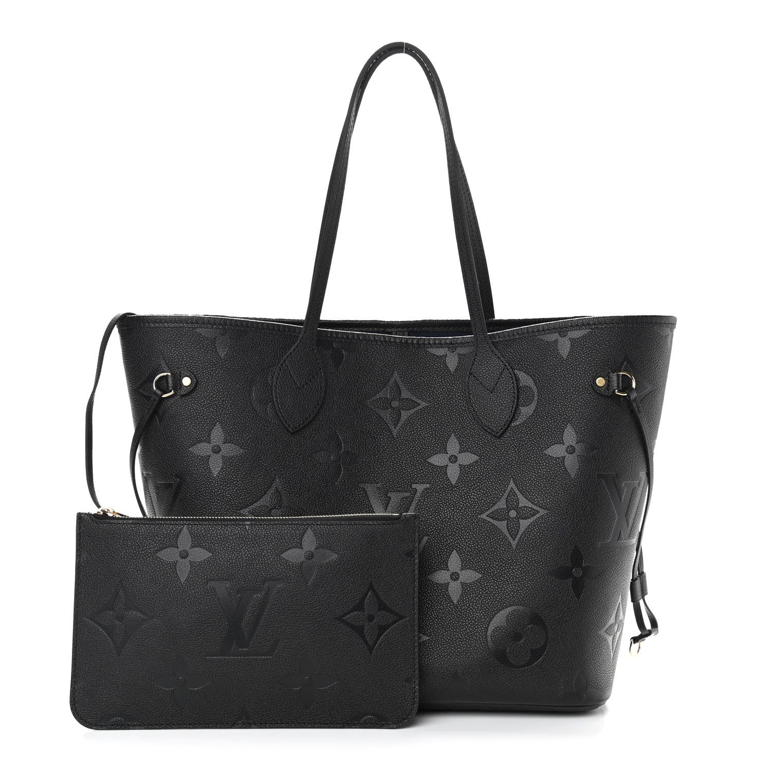 Louis Vuitton Empreinte Monogram Giant Neverfull MM Black 1 of 12