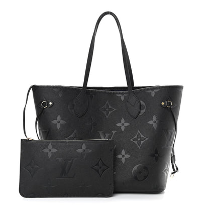 Louis Vuitton Empreinte Monogram Giant Neverfull MM Black 1 of 12