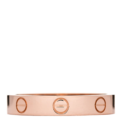 Cartier 18K Pink Gold 3.5mm LOVE Wedding Band Ring 57 8 3 of 5