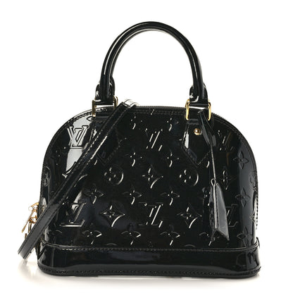 Louis Vuitton Vernis Alma BB Noir Magnetique 1 of 9