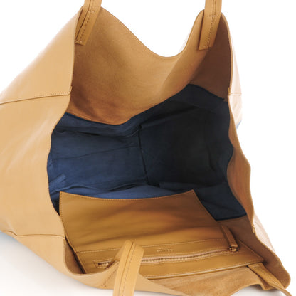 Celine Lambskin Horizontal Bi-Cabas Blue Camel 5 of 8