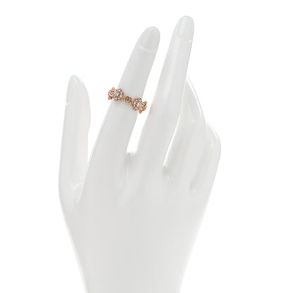 Gucci 18K Rose Gold Diamond Flora Ring 50 5.25 2 of 4