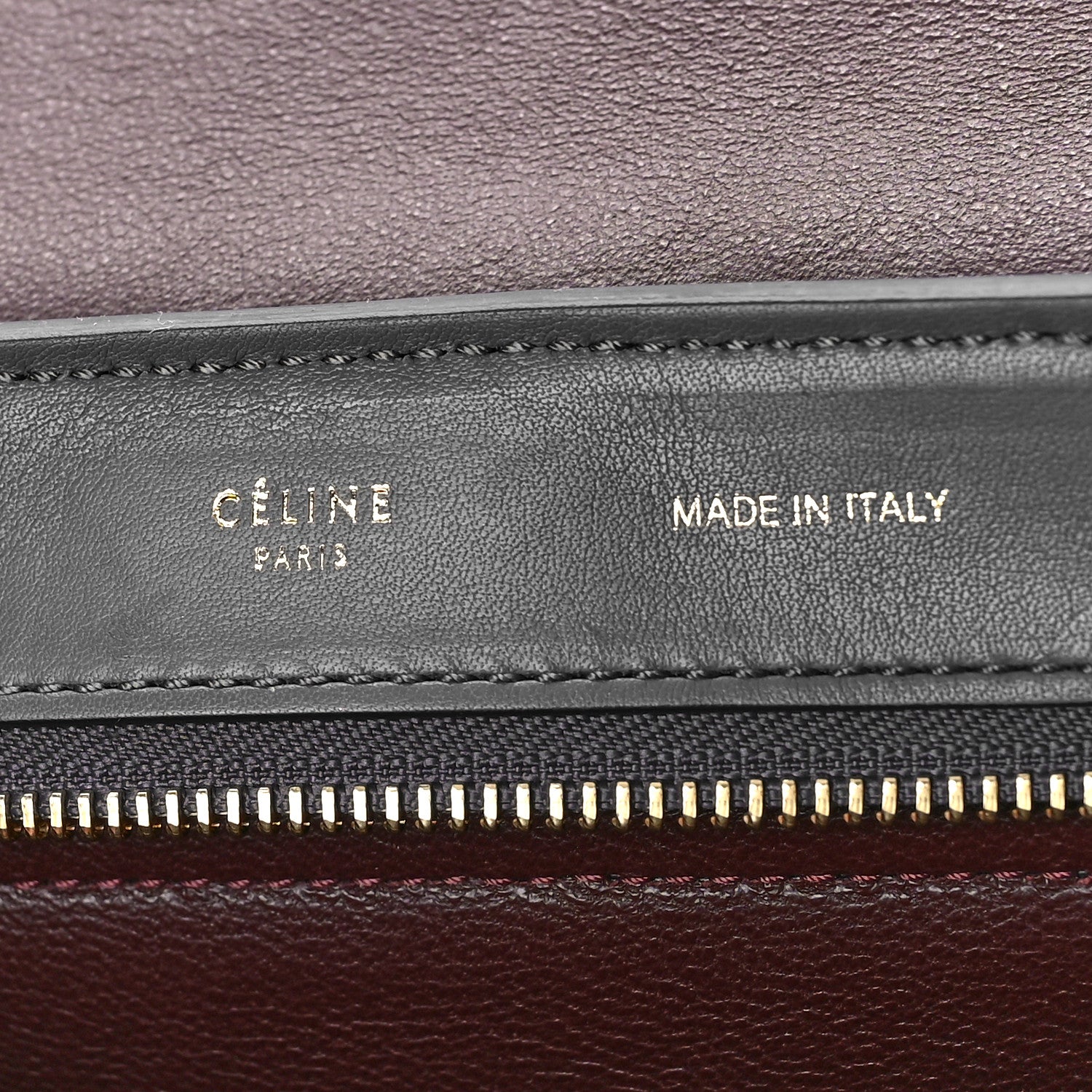 Celine Smooth Calfskin Suede Medium Tri-Color Trapeze Mustard 6 of 11