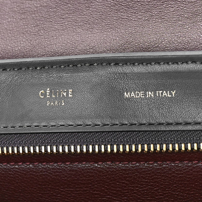 Celine Smooth Calfskin Suede Medium Tri-Color Trapeze Mustard 6 of 11