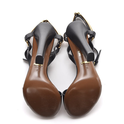Gucci Calfskin Lifford Sandals 39 Black 5 of 8