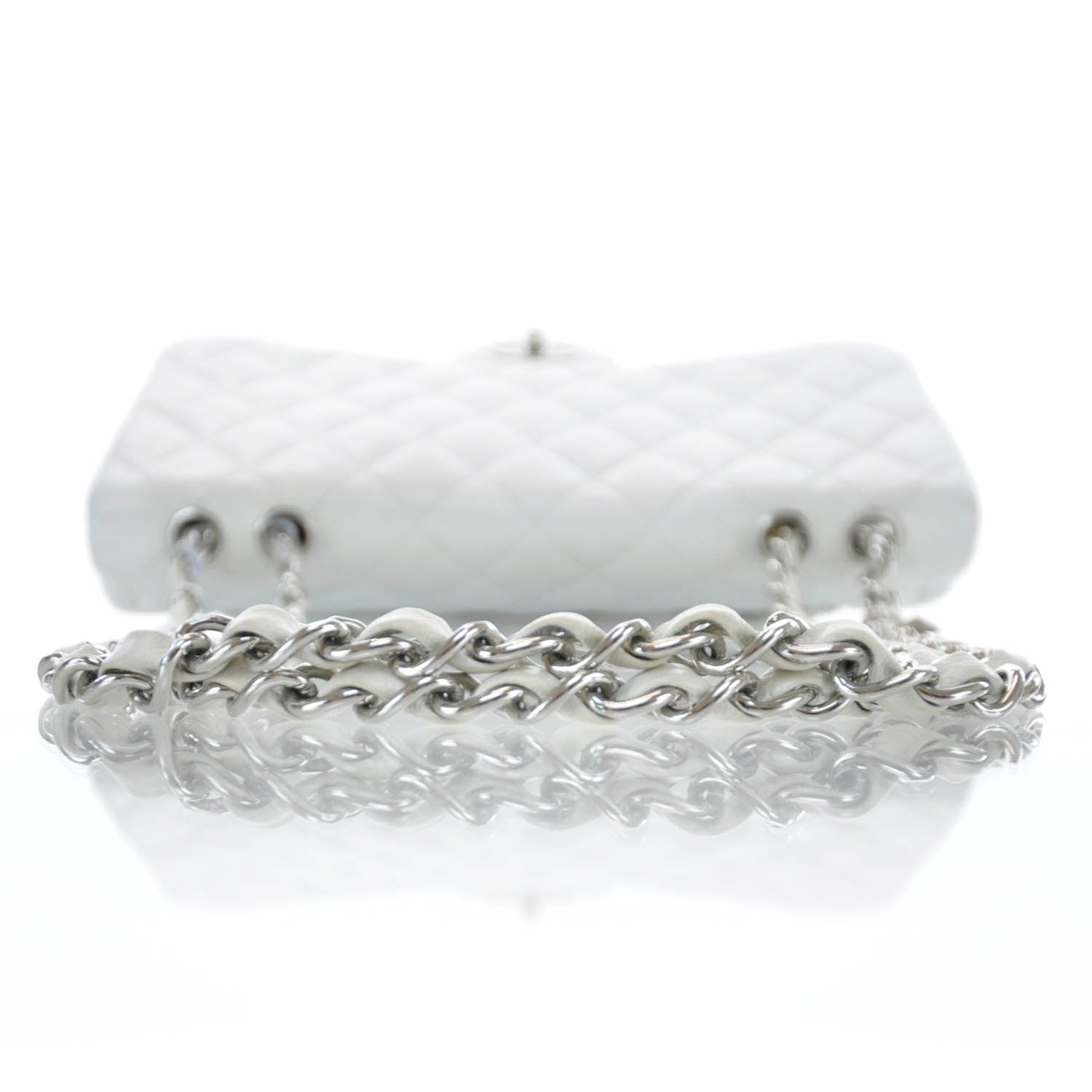 Chanel Caviar Jumbo Flap White 4 of 12