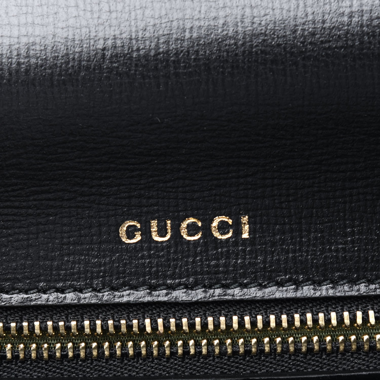 Gucci Textured Calfskin Small Torchon GG Ring Shoulder Bag Black 6 of 13