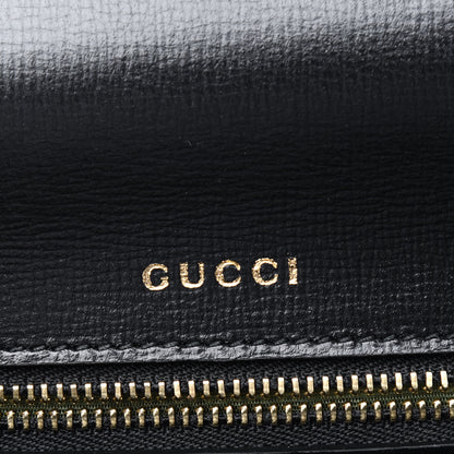 Gucci Textured Calfskin Small Torchon GG Ring Shoulder Bag Black 6 of 13
