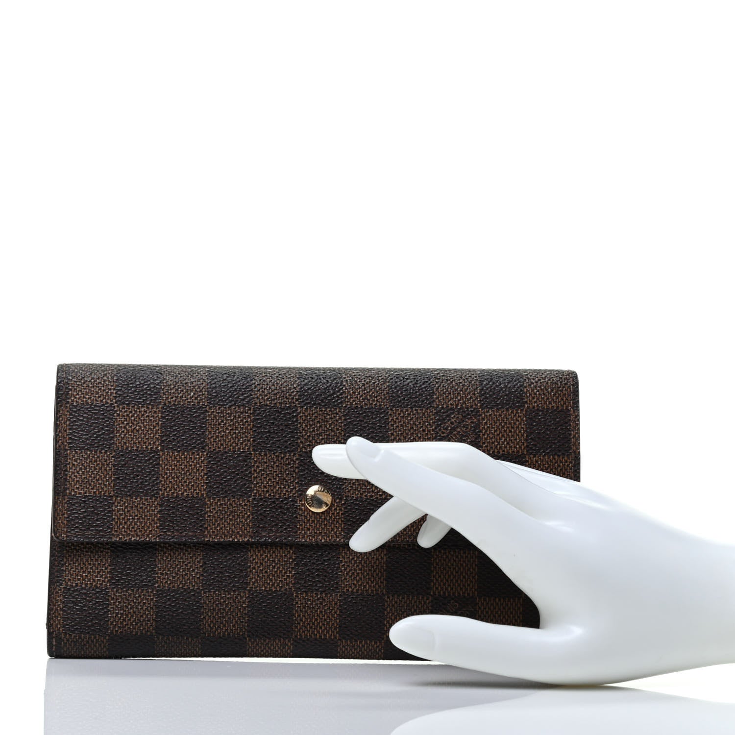 Louis Vuitton Damier Ebene Porte Tresor International Wallet 2 of 7