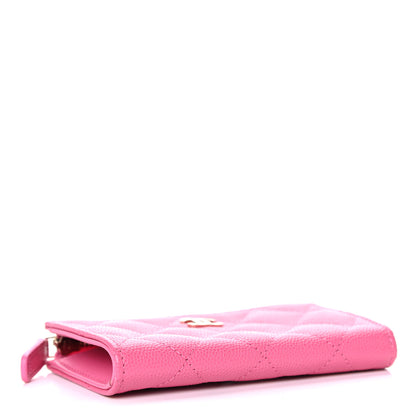Chanel Caviar Quilted Key Holder Case Pink 4 of 12