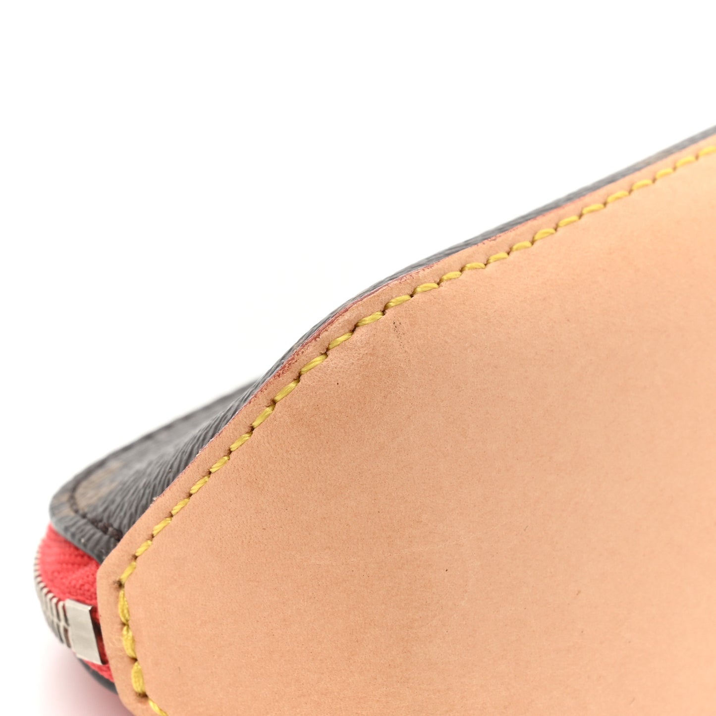 Monogram Elizabeth Pencil Pouch Red