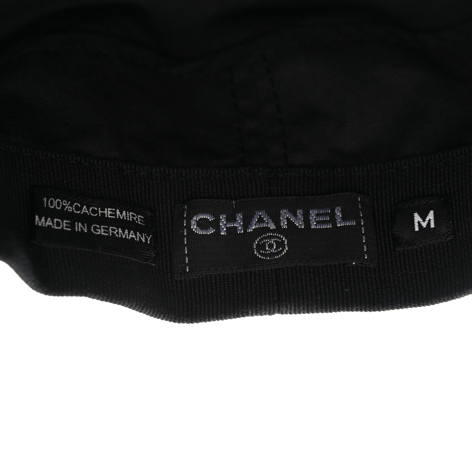 Chanel Cashmere Gripoix CC Beret M Black 7 of 7