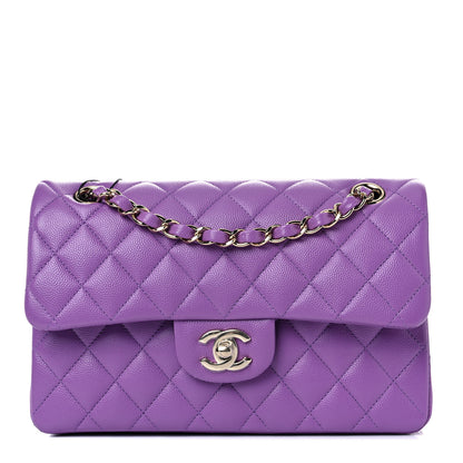 Chanel Caviar Quilted Small Double Flap Purple 1 of 10