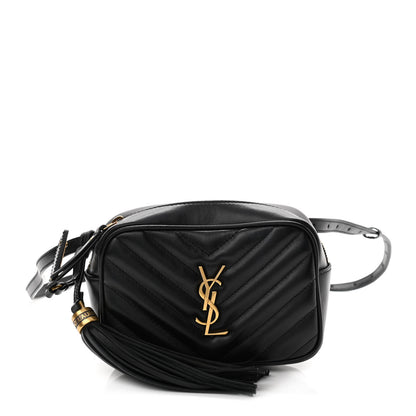 Saint Laurent Calfskin Matelasse Monogram Lou Belt Bag Black 1 of 10