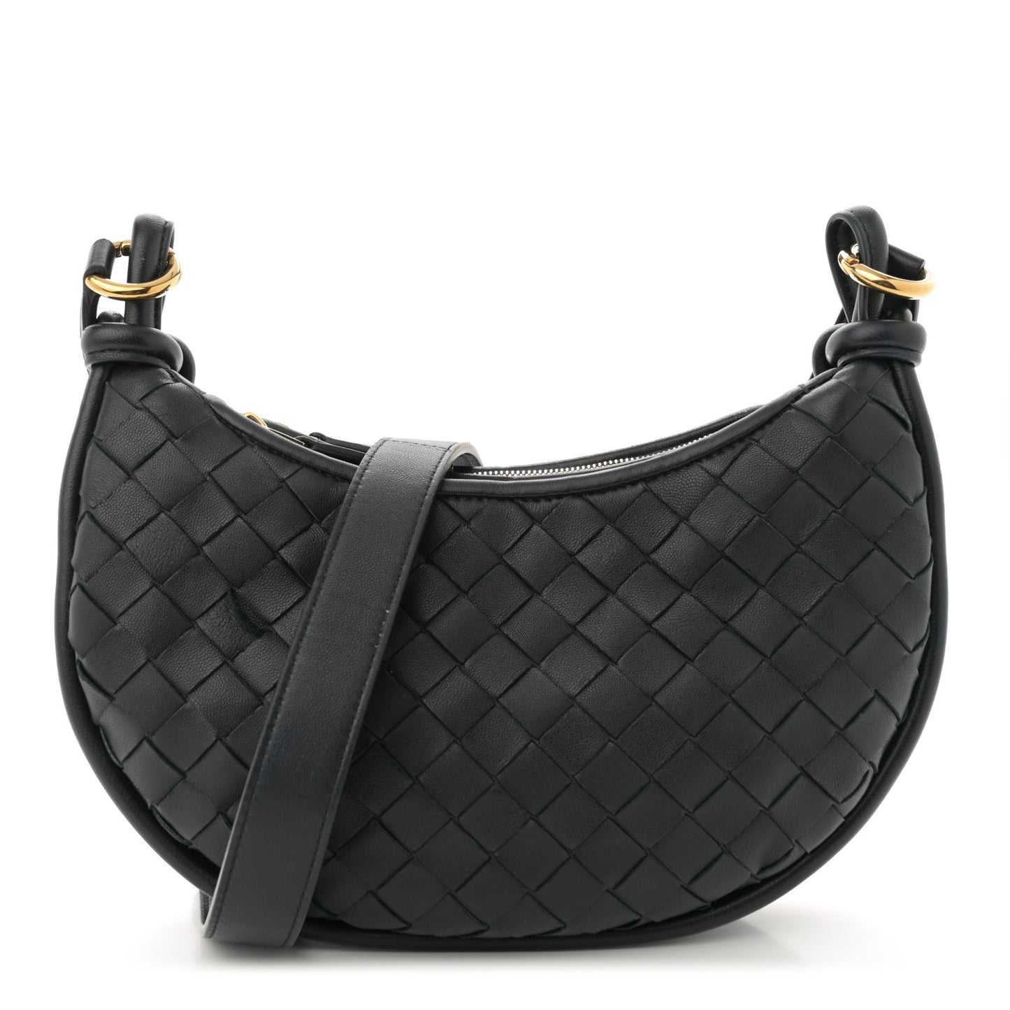 Nappa Intrecciato Small Gemelli Multipocket Bag Black