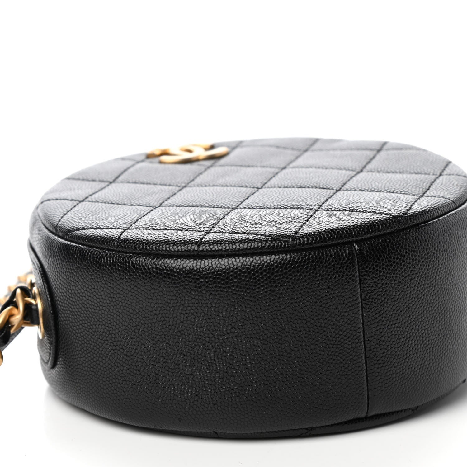 Chanel Caviar Quilted Small Round Evening Bag Black 8 of 9