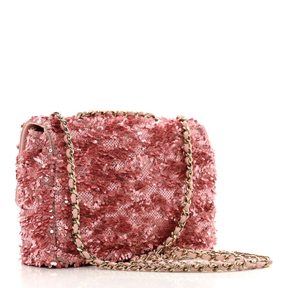 Chanel Sequin Mini Rectangular Flap Pink 3 of 10