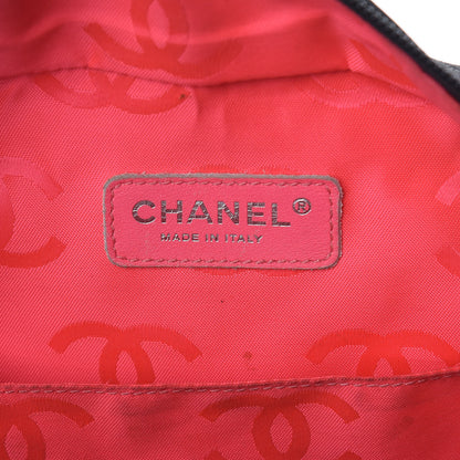Chanel Calfskin Quilted Large Cambon Multipocket Reporter Black White 6 of 18