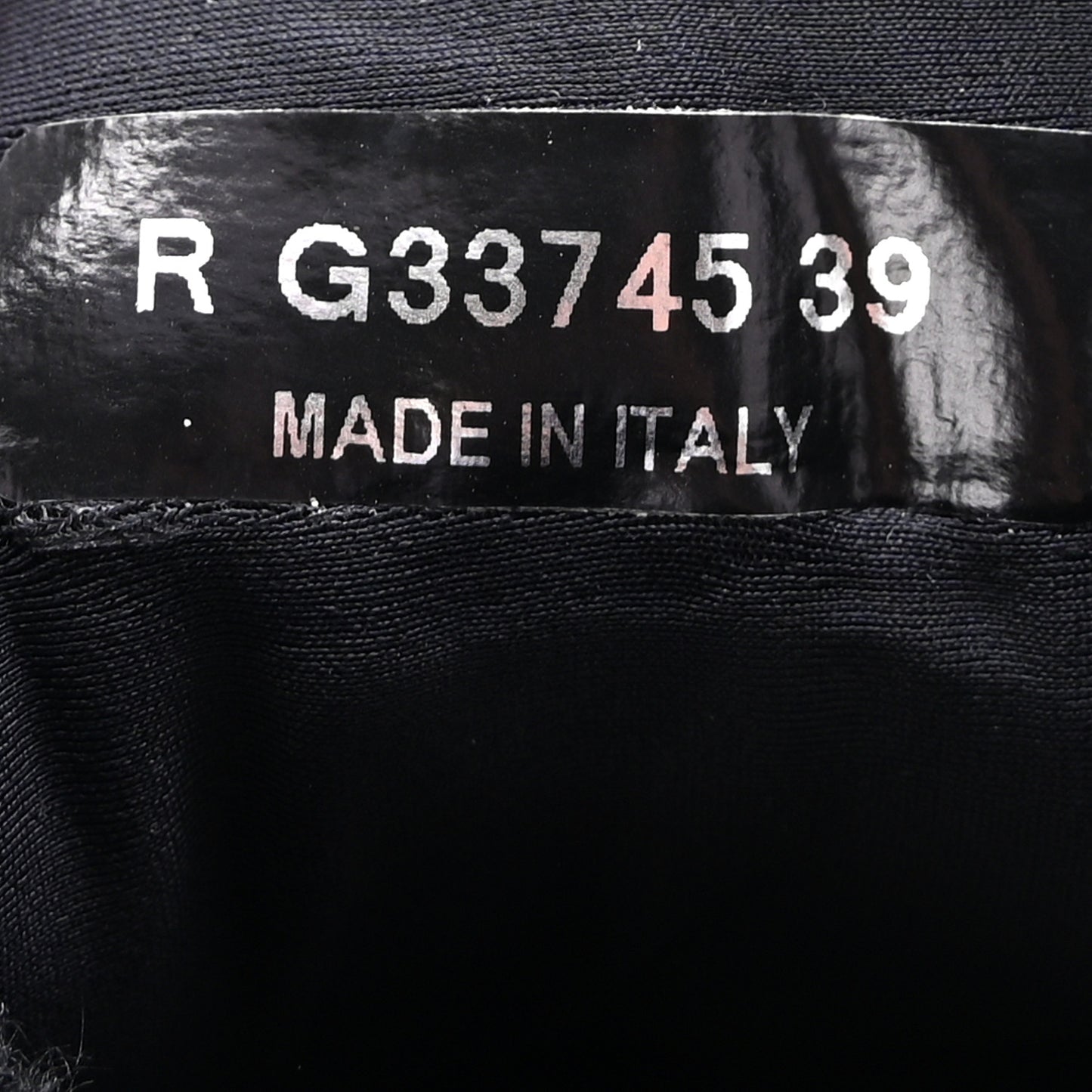 Lambskin Fabric CC Uniform Sneakers 39 Black