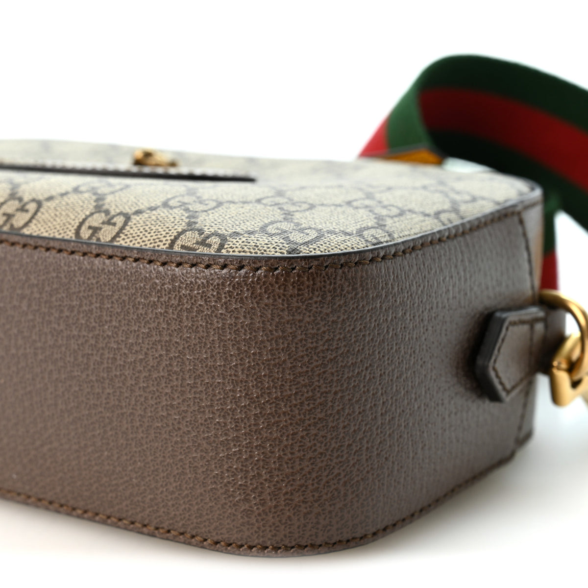 Gucci GG Supreme Monogram Web Neo Vintage Shoulder Bag Beige New Acero Crop 10 of 10