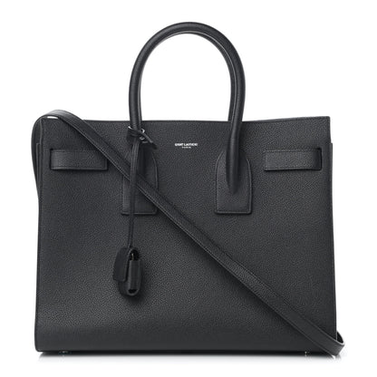 Saint Laurent Grained Calfskin Small Sac De Jour Black 1 of 9