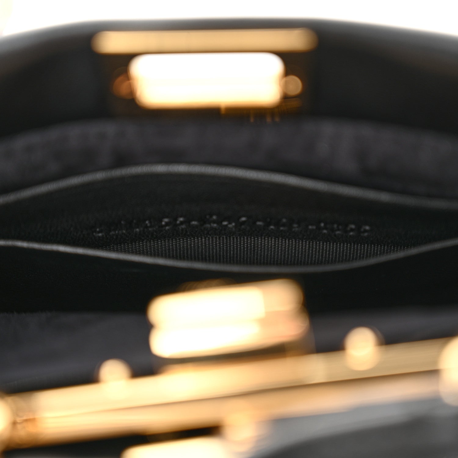 Fendi Nappa Micro Peekaboo Iconic Satchel Black 8 of 11