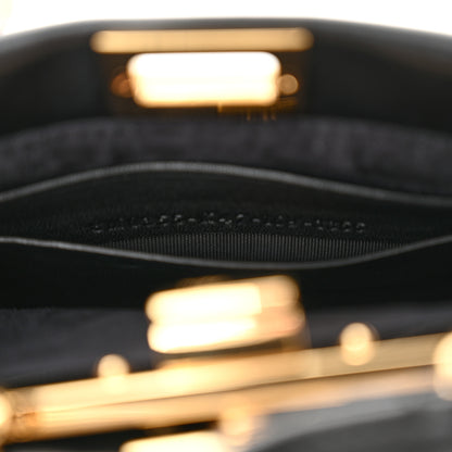Fendi Nappa Micro Peekaboo Iconic Satchel Black 8 of 11