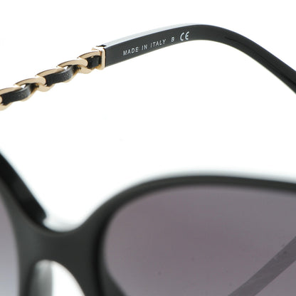 Chanel Lambskin Square Chain Sunglasses 5210-Q Black 6 of 9