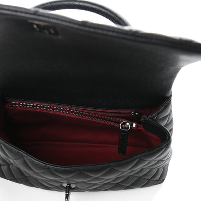 Chanel Caviar Quilted Small Coco Handle Flap Black 5 of 10