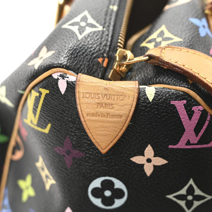 Louis Vuitton Monogram Multicolor Speedy 30 Black 6 of 9