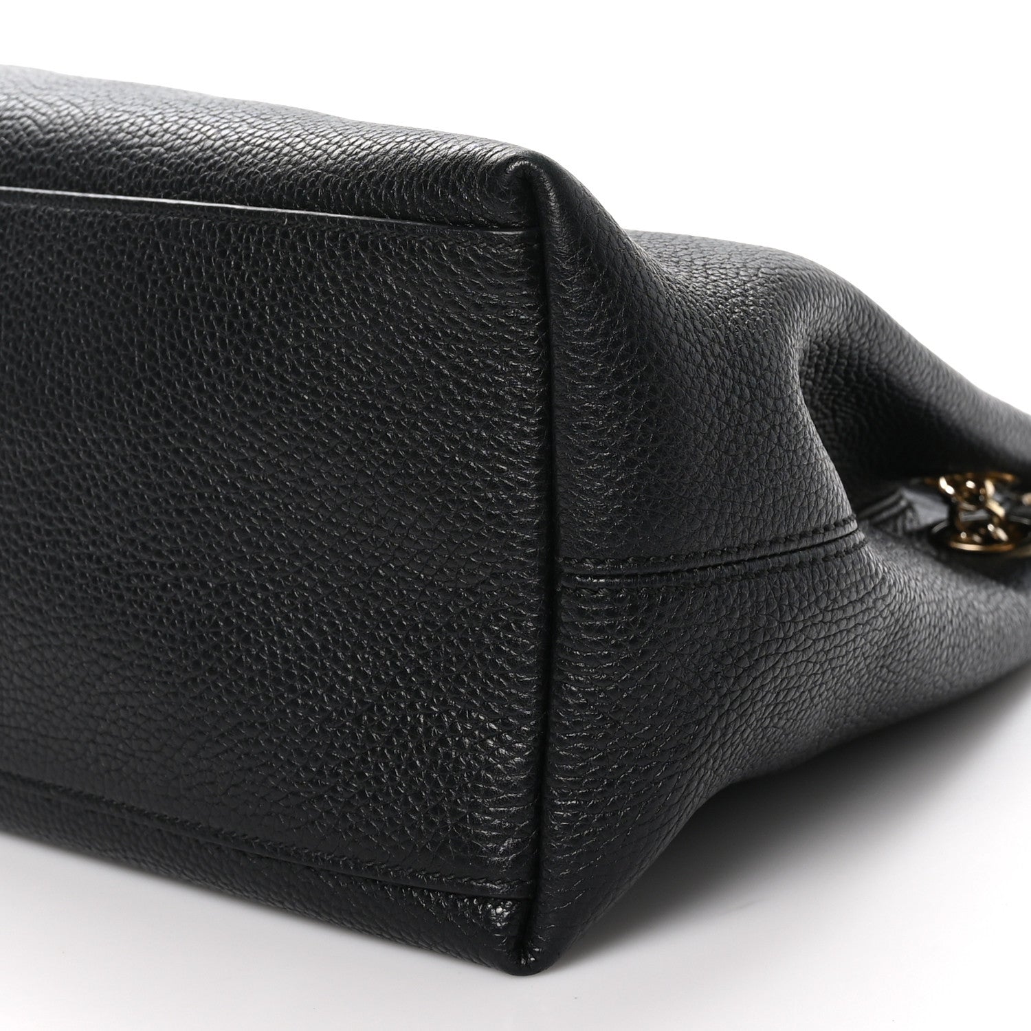 Gucci Pebbled Calfskin Medium Soho Chain Shoulder Bag Black 10 of 10
